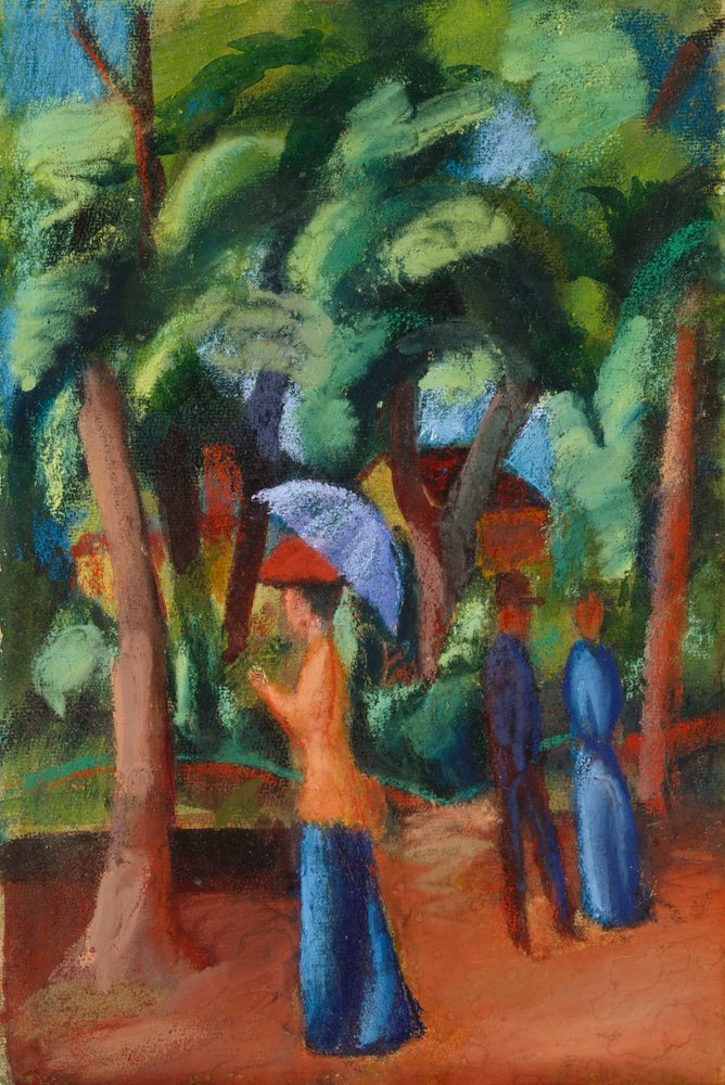 A Stroll in the Park, 1914 by August Macke