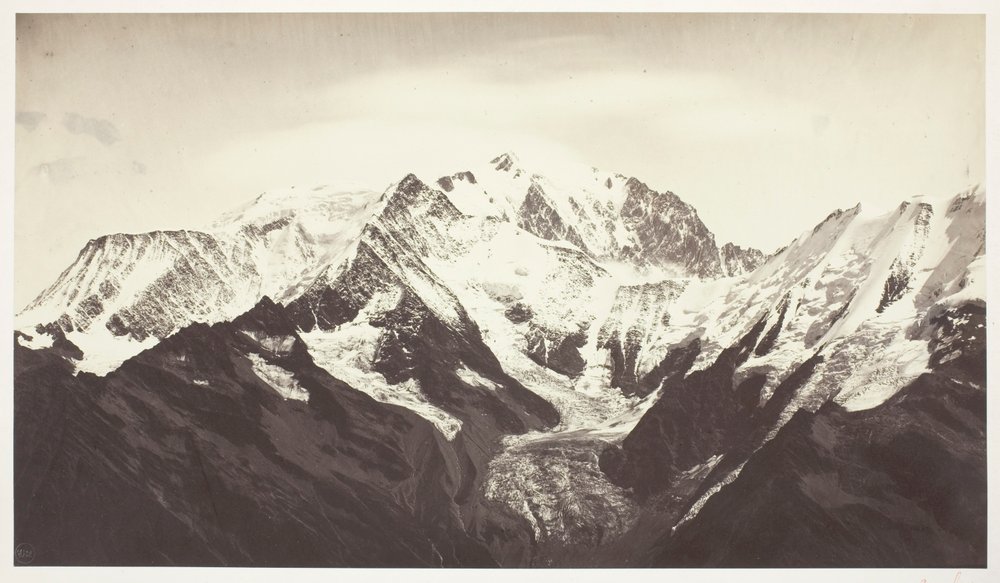 Savoie 46, Mont-Blanc, View from Mont-Joli by Auguste-Rosalie Bisson