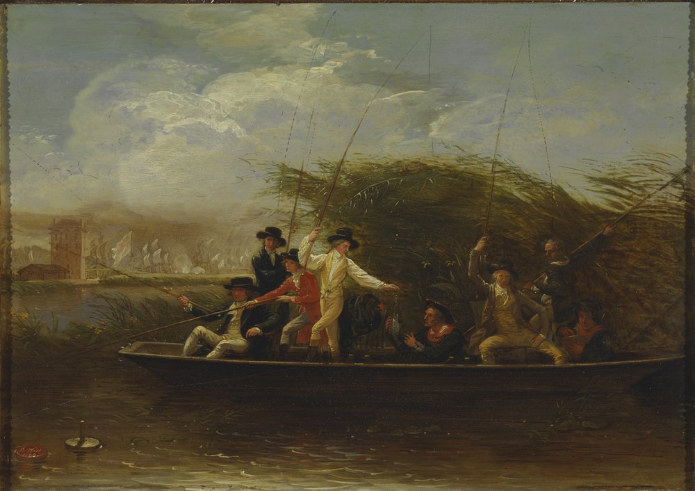 Gentlemen Fishing by Benjamin West