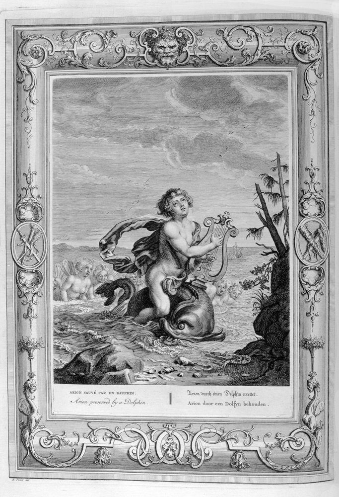 Arion on the Dolphin by Bernard Picart
