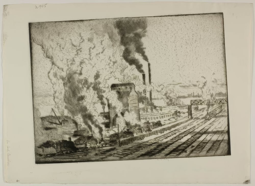 The Coal Crusher by Bror Julius Olsson Nordfeldt