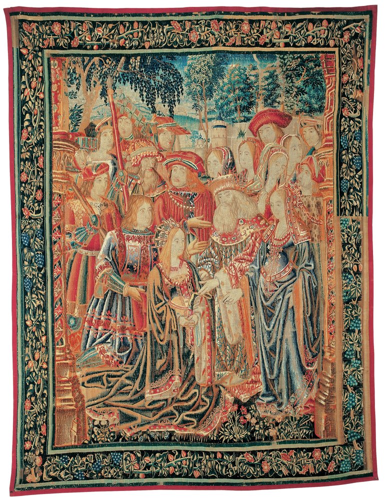 The Story of Troy. The Pardon of Helen by Brussels Manufactory