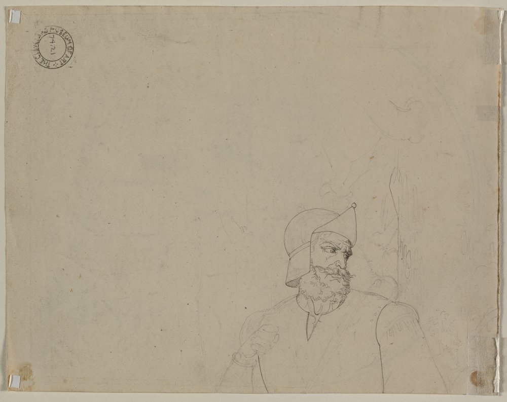 Soldier in a Landscape, Second Quarter 19th Century by Carl Wilhelm Tischbein