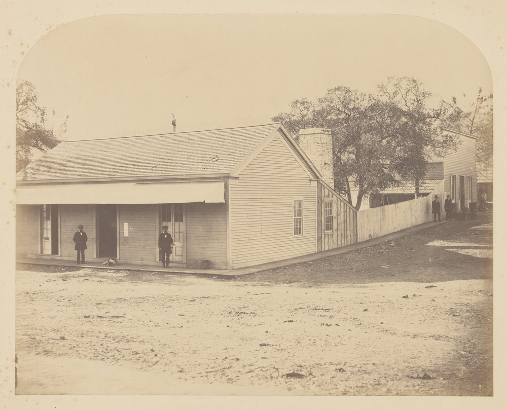 Office, Bear Valley by Carleton E. Watkins