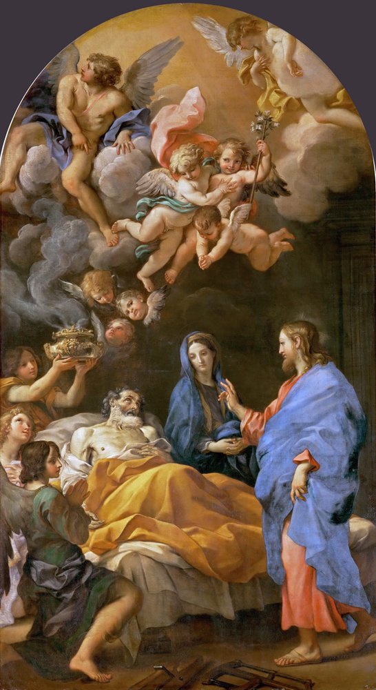 Baroque: The Death of Saint Joseph - Death of Saint Joseph by Carlo Maratta (1625-1713) by Carlo Maratta or Maratti