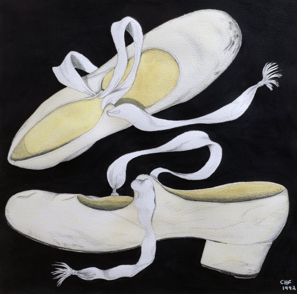 Old Tap Dancing Shoes, 1992 by Carolyn Hubbard-Ford
