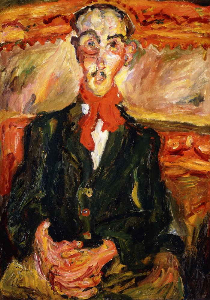 Man in Red Scarf, c. 1921 by Chaim Soutine