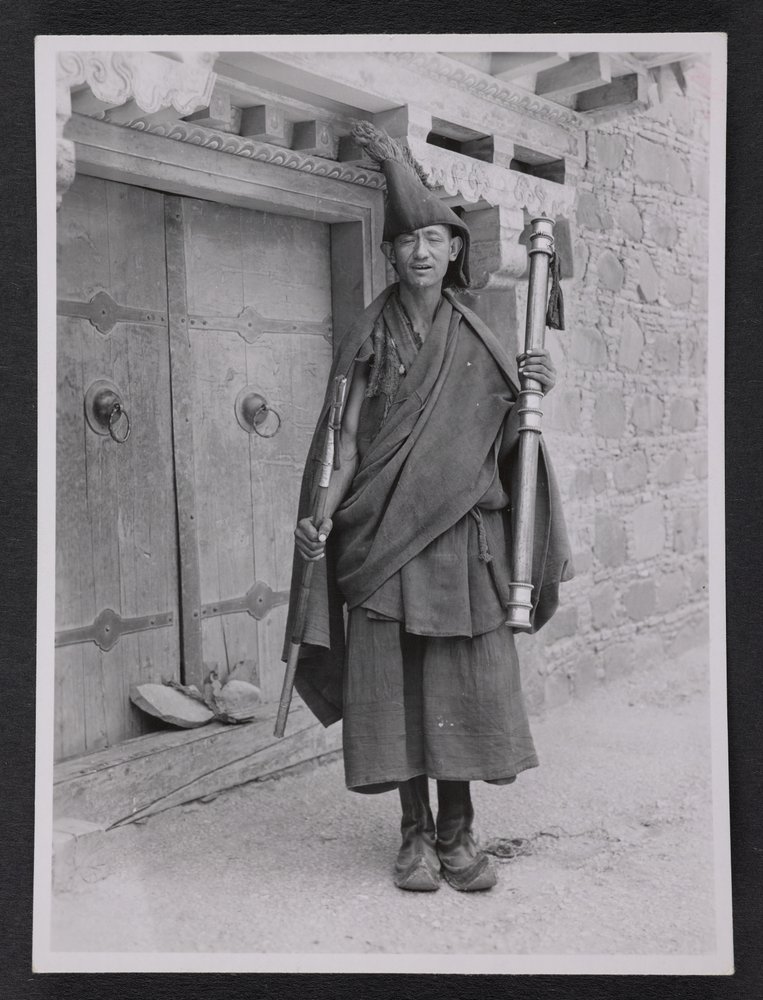 A Geko, or Monastic Keeper of Discipline, with Ritual Mace