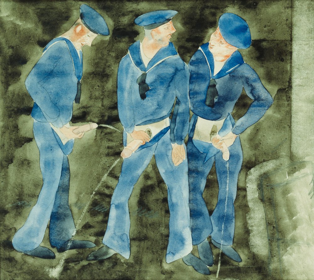 Three Sailors by Charles Demuth