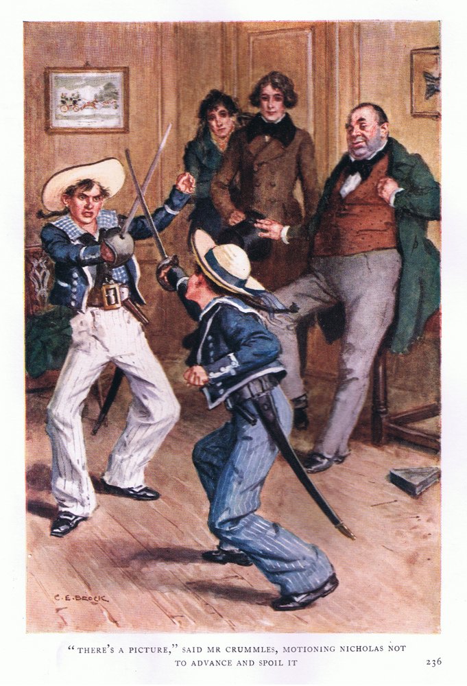 There's a Picture, Said Mr Crummles, Motioning Nicholas Not to Advance ...