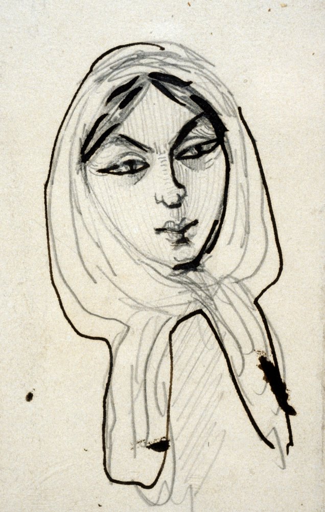 Portrait of Jeanne Duval by Charles Pierre Baudelaire