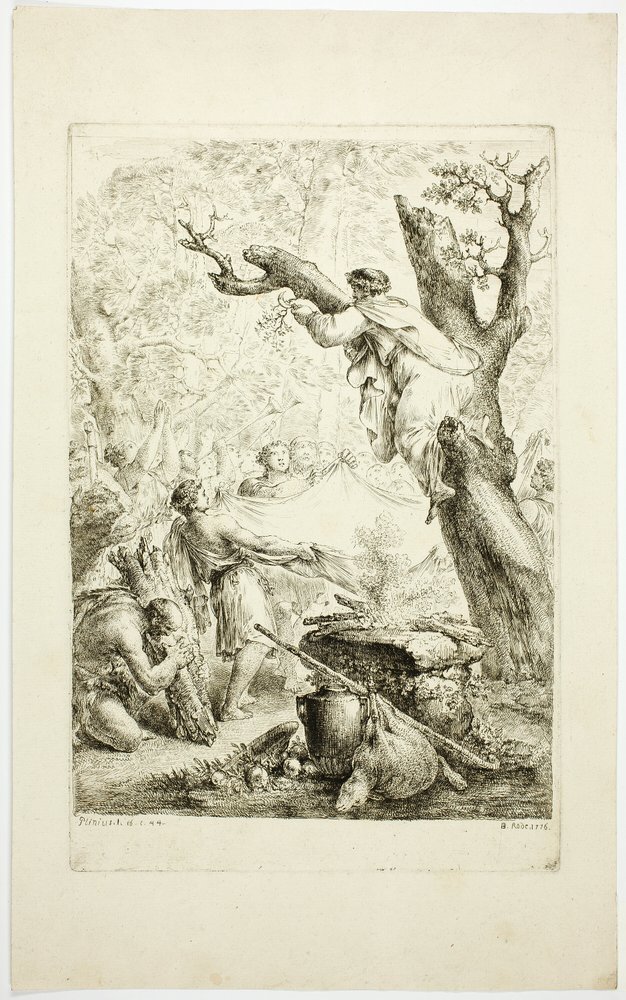 Scene from Pliny by Christian Bernhard Rode: Fine art print