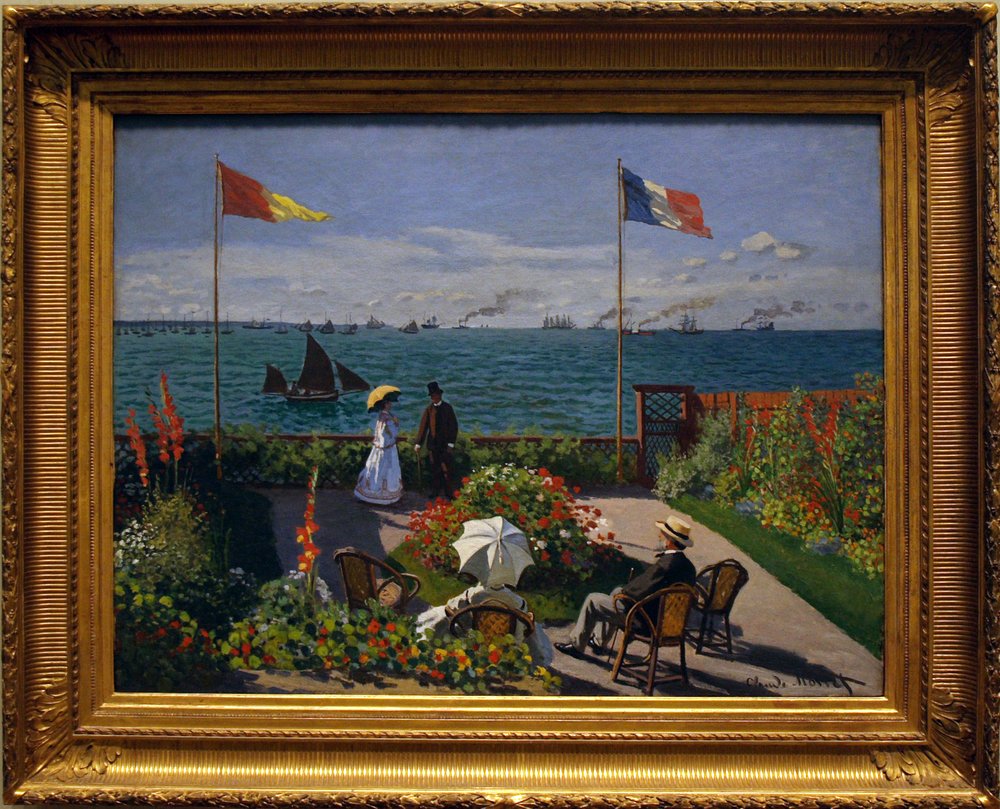 Garden at Sainte-Adresse by Claude Monet
