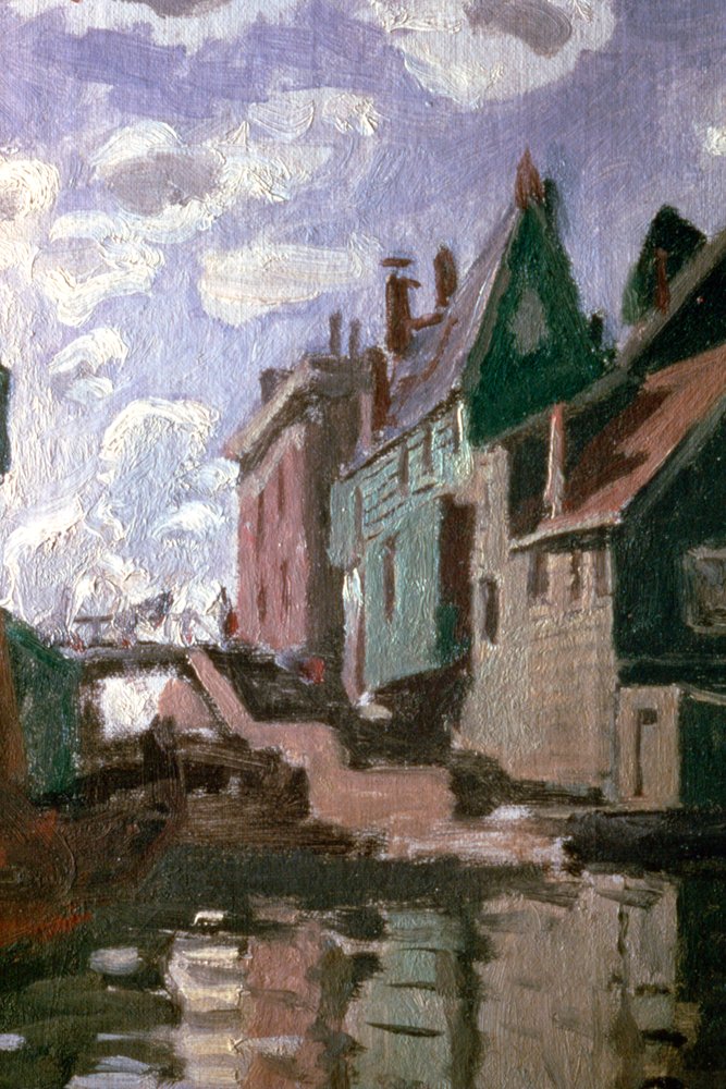 Canal at Zaandam (detail) by Claude Monet: Fine art print