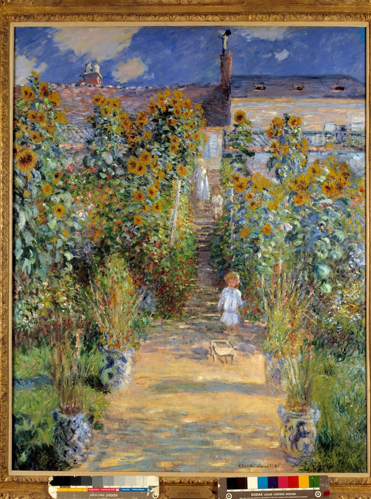 The Artist's Garden at Vetheuil by Claude Monet