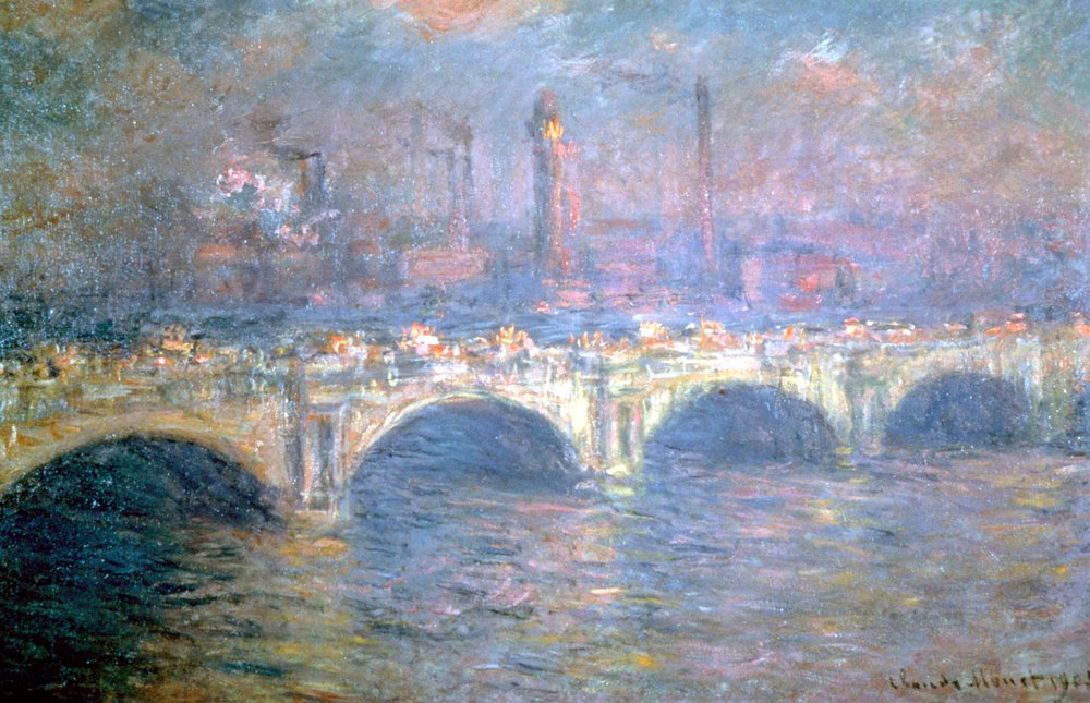 The Waterloo Bridge, London by Claude Monet: Fine art print