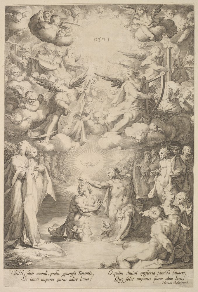 Baptism of Christ by Cornelis Cornelisz van Haarlem