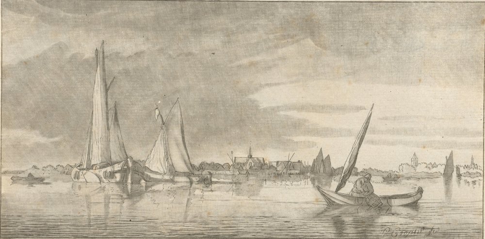River View by Cornelis Ploos van Amstel (signed by artist)