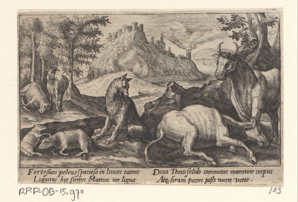 Psamathe Turns the Wolf into Marble