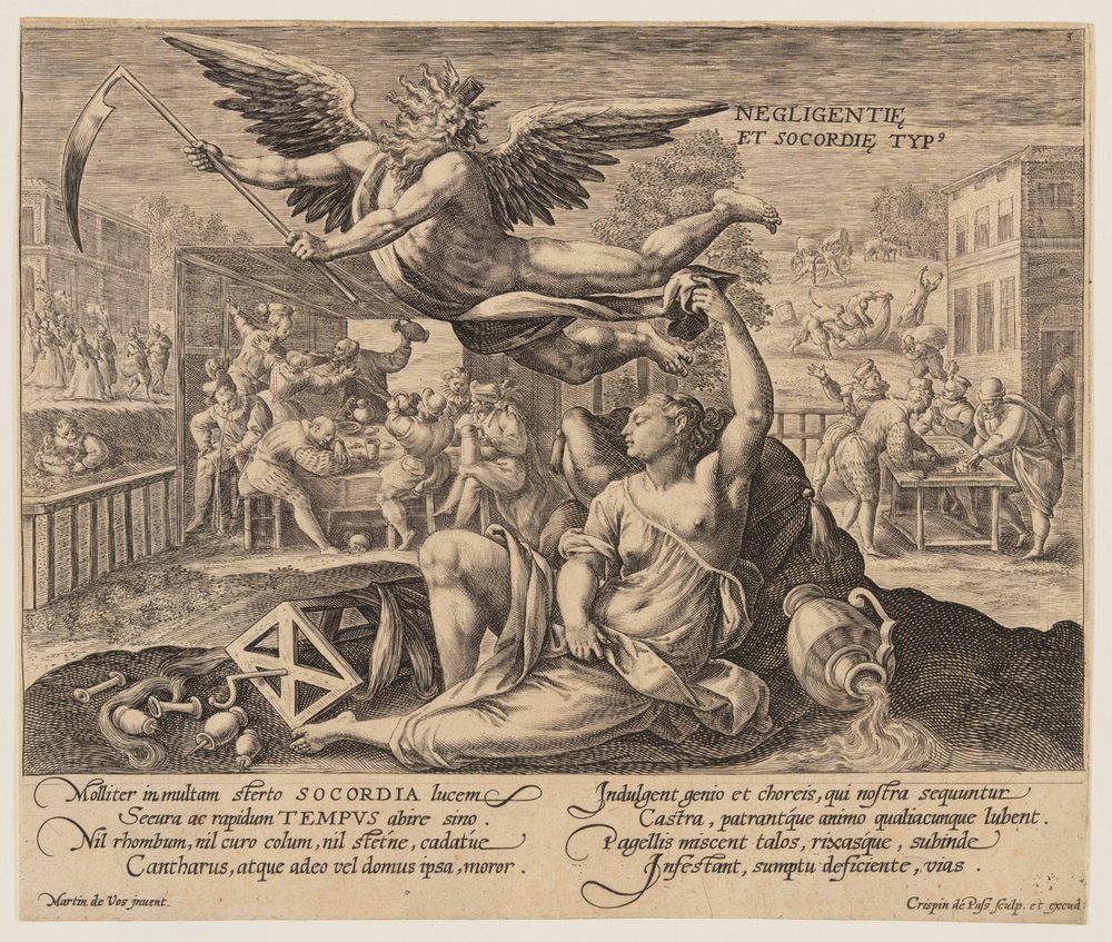 Negligence and Sloth Type, from Time with Virtues and Vices