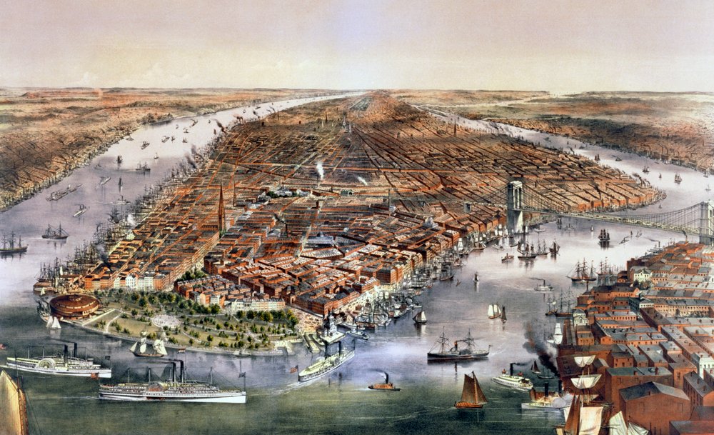 The city of New York, USA by Currier and Ives