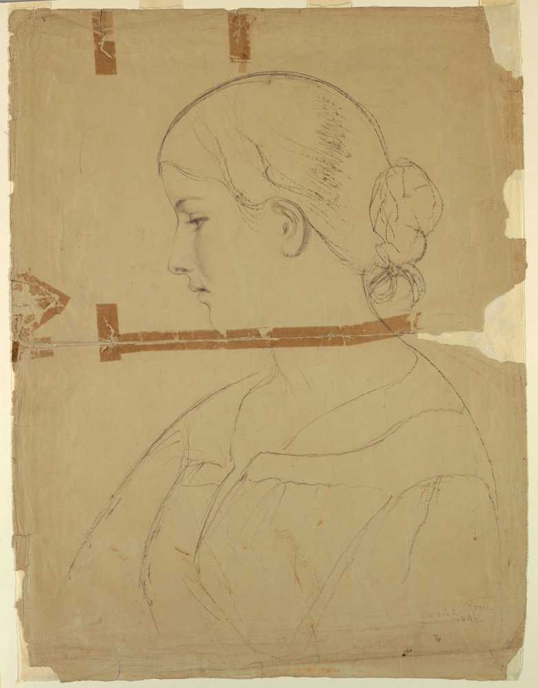 Bust of a Model, Rome by Daniel Huntington