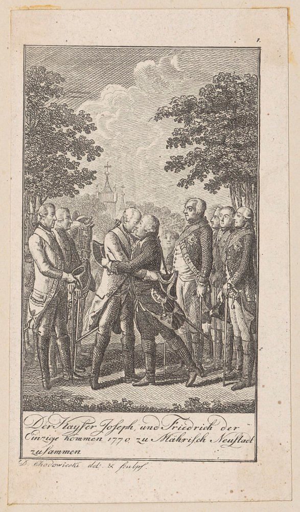 Sheet 1 of “Depictions from Modern History” by Daniel Nikolaus Chodowiecki