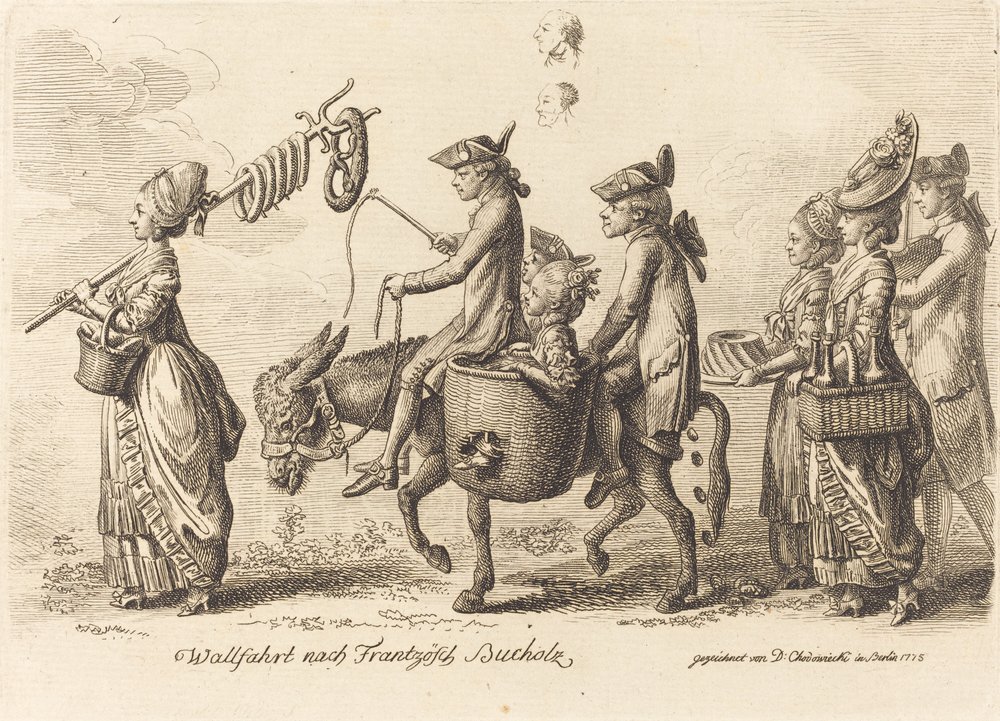 Pilgrimage to French Bucholz by Daniel Nikolaus Chodowiecki