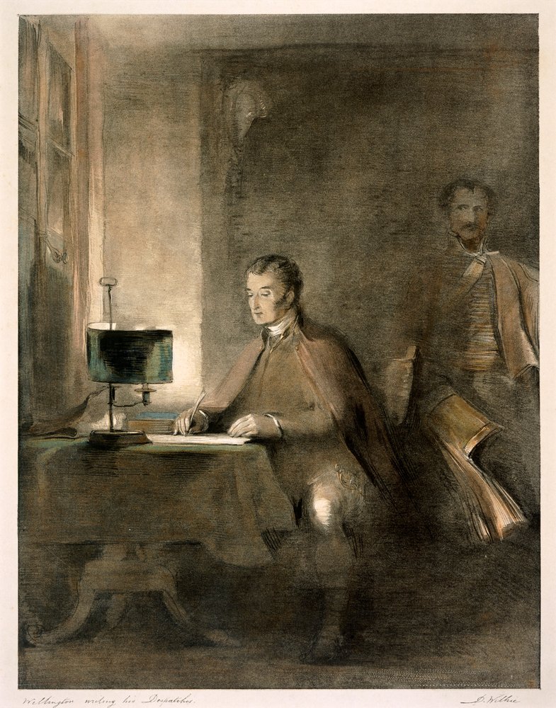 Wellington Writing His Despatches by David Wilkie