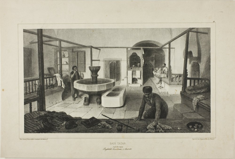 Tartar Bath, Resting Room by Denis-Auguste-Marie Raffet