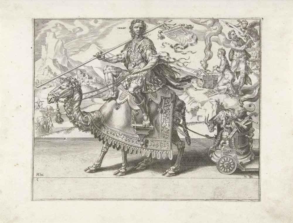 Triumph of Isaac by Dirck Volckertsz. Coornhert