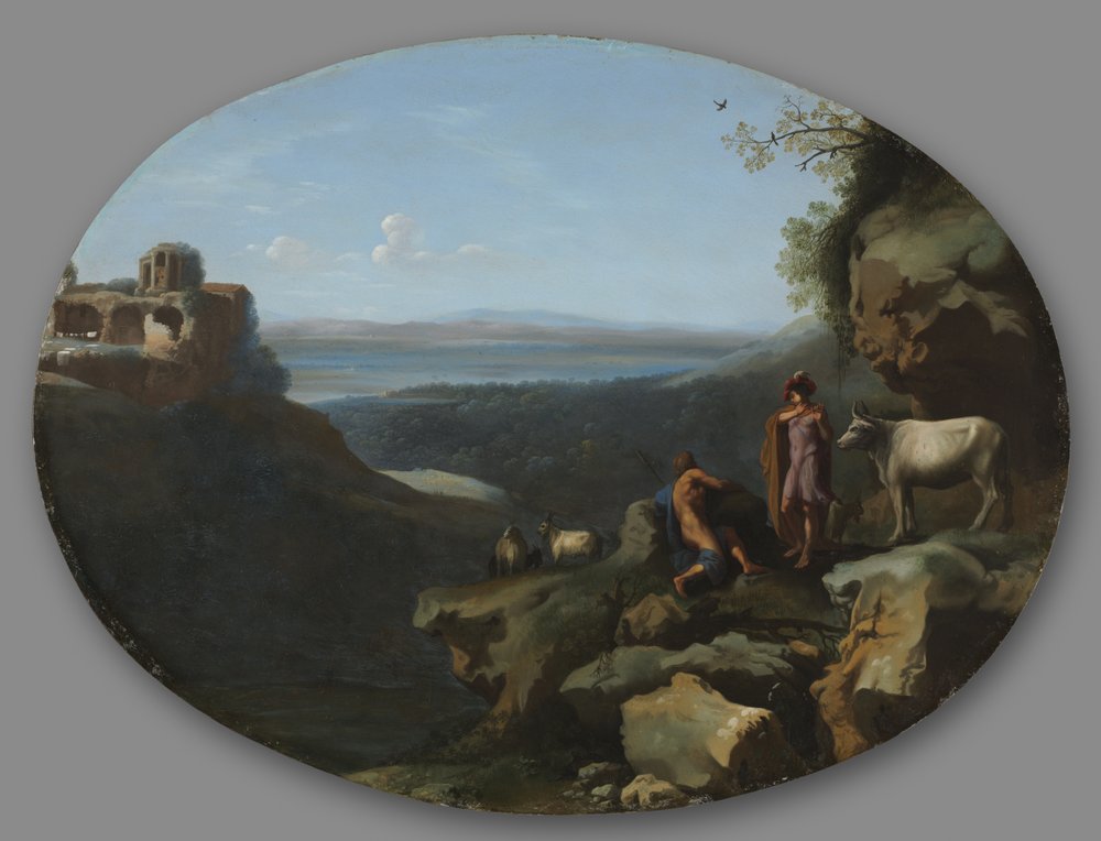 Mercury and Argus in a Landscape, c.1635 by Dirck van der Lisse
