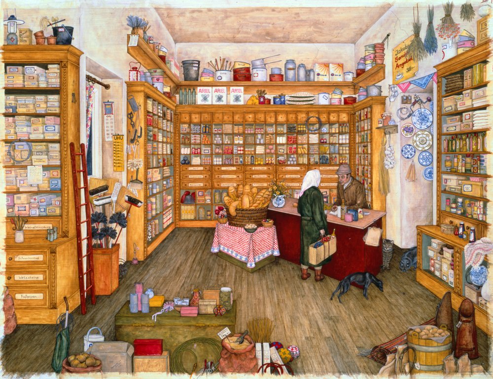 Herr Adam's Shop by Ditz Ditz: Premium art reproduction