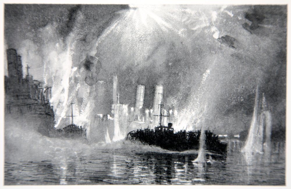 Motor Launches Rescuing Crews of the Blockships at Zeebrugge ...