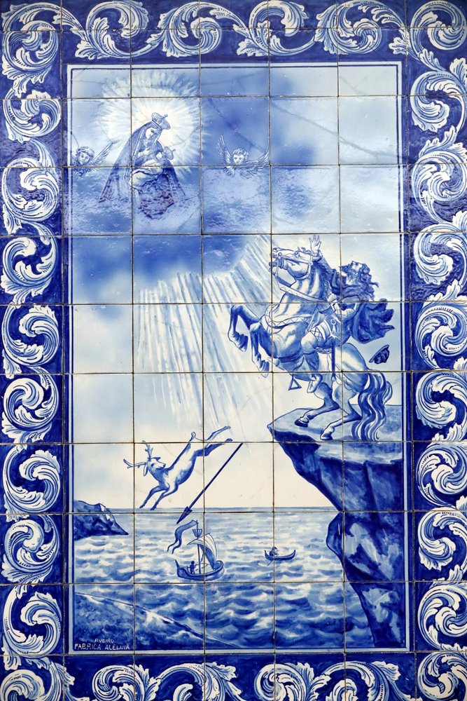 Miracle of Our Lady of Nazaré. Our Lady of Nazaré Church (Largo Nossa Senhora da Nazaré). Portugal. by Dutch School