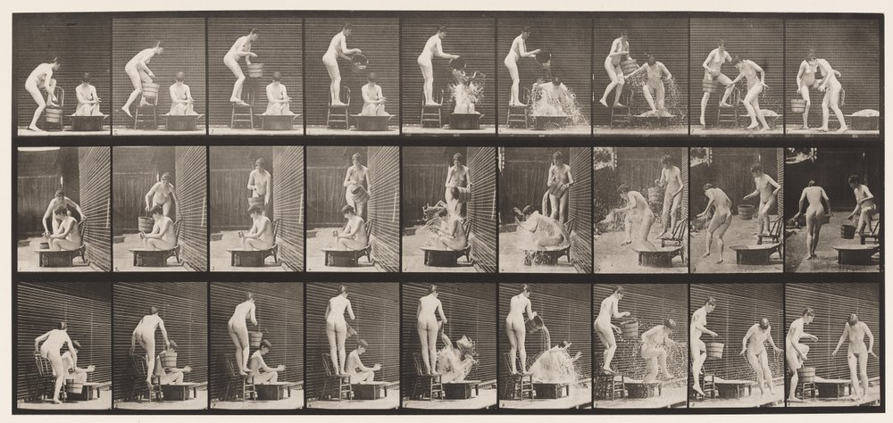 Plate 408. Two Models by Eadweard Muybridge