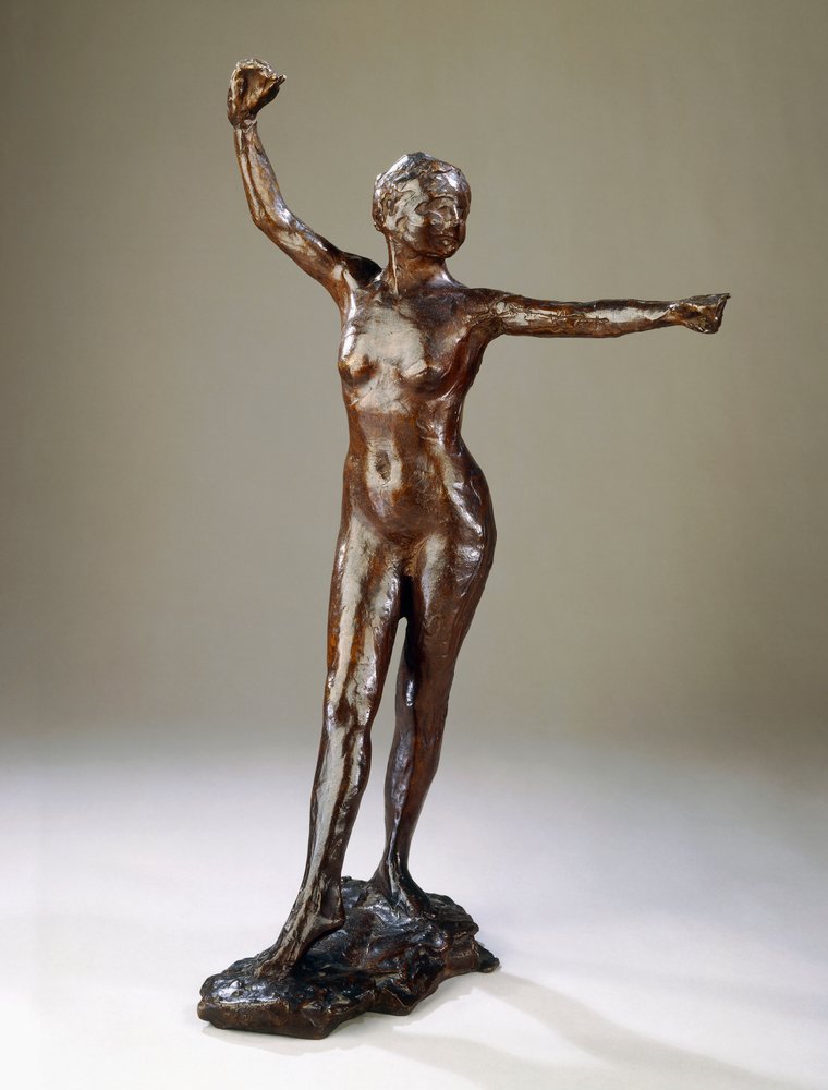 Preparation for the Dance, the right foot forward by Edgar Degas