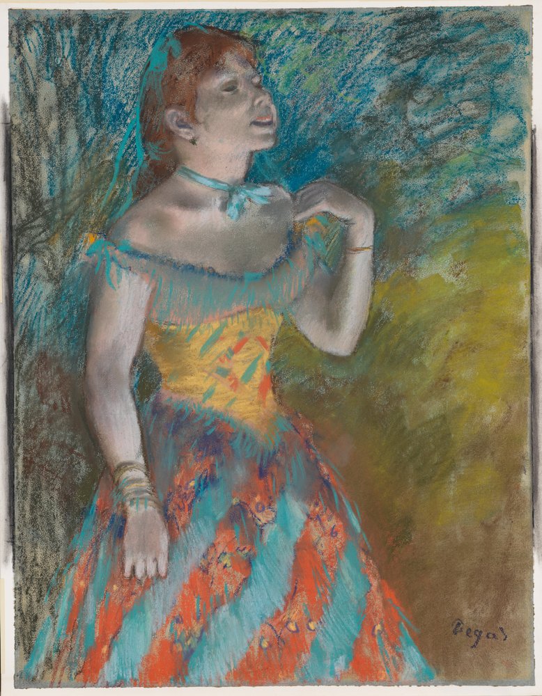 The Singer in Green by Edgar Degas