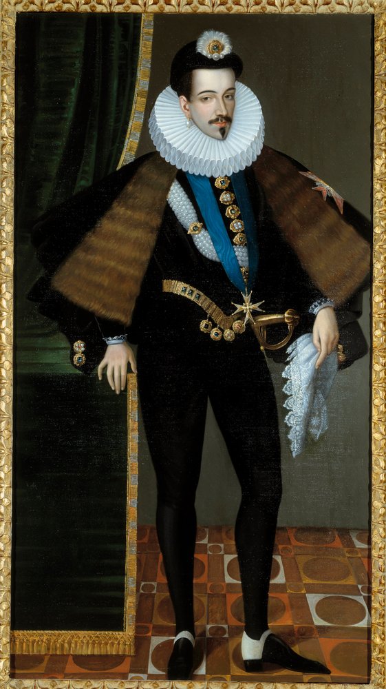 Portrait of Henry III, King of France (1551-1589) (detail) by Edmond Castan