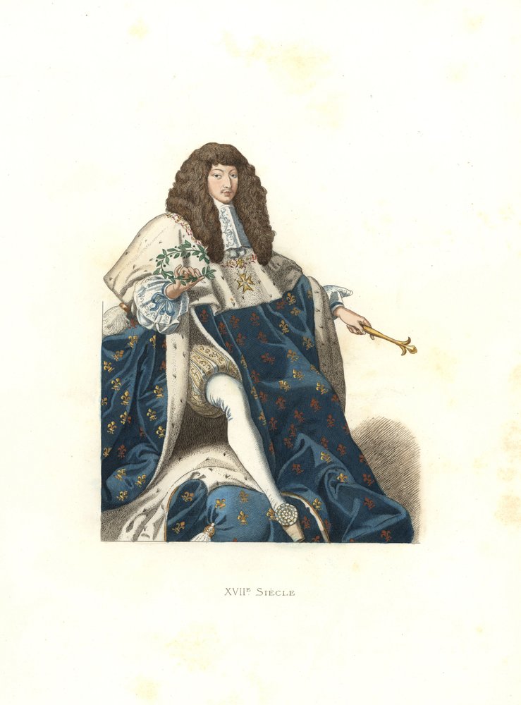Young Louis XIV, King of France by Edmond Lechevallier-Chevignard