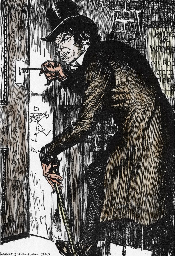 Mr Hyde returns home after a night of adventures to take the 