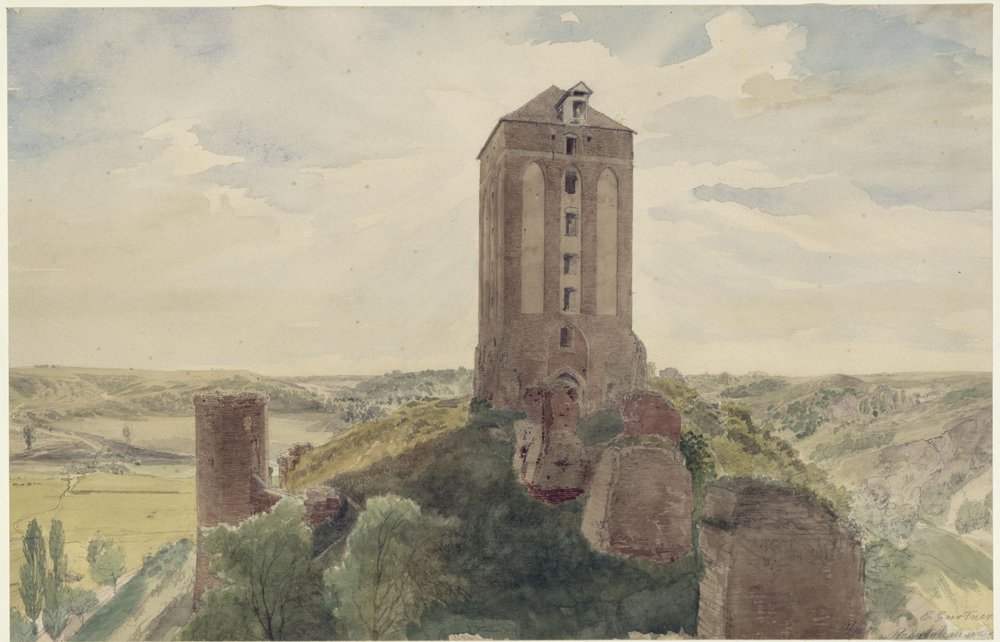 Roggenhausen Castle by Eduard Gaertner