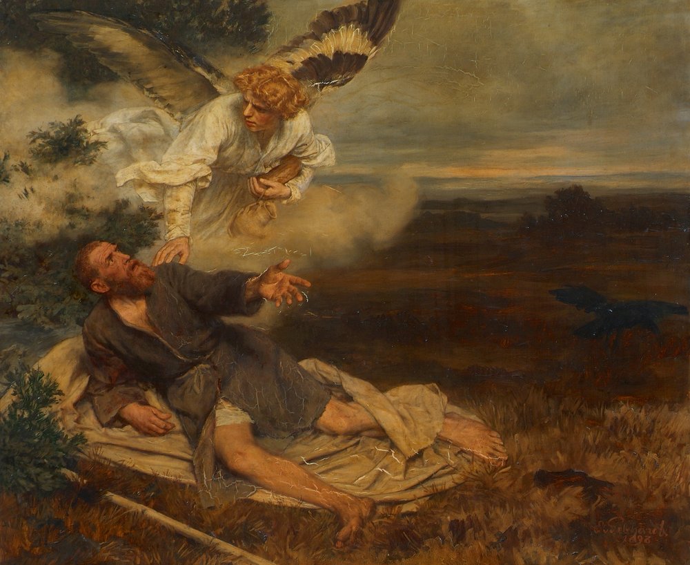 Elijah by Eduard Karl Franz von Gebhardt