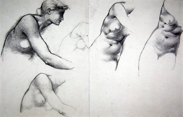 The Tree of Forgiveness - Study for the figure of Phyllis