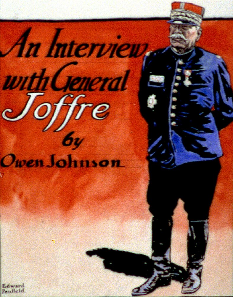 General Joffre, French military commander. Cover of 'Collier's' magazine