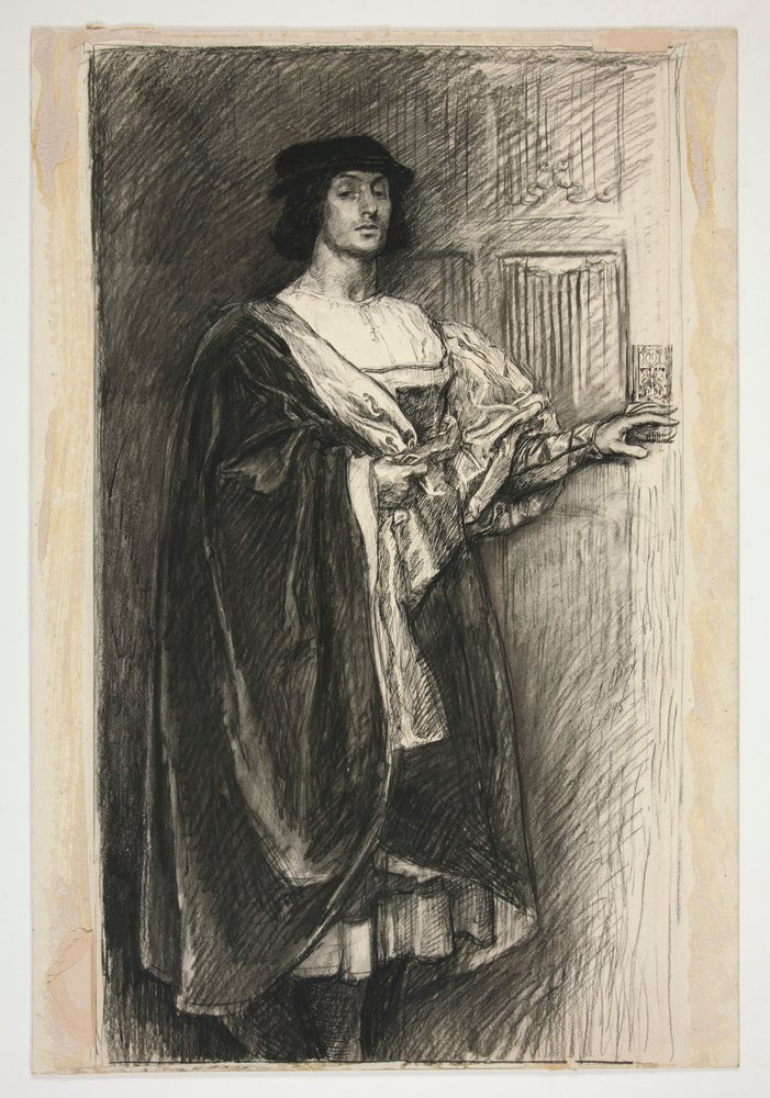 Man in Renaissance costume by Edwin Austin Abbey