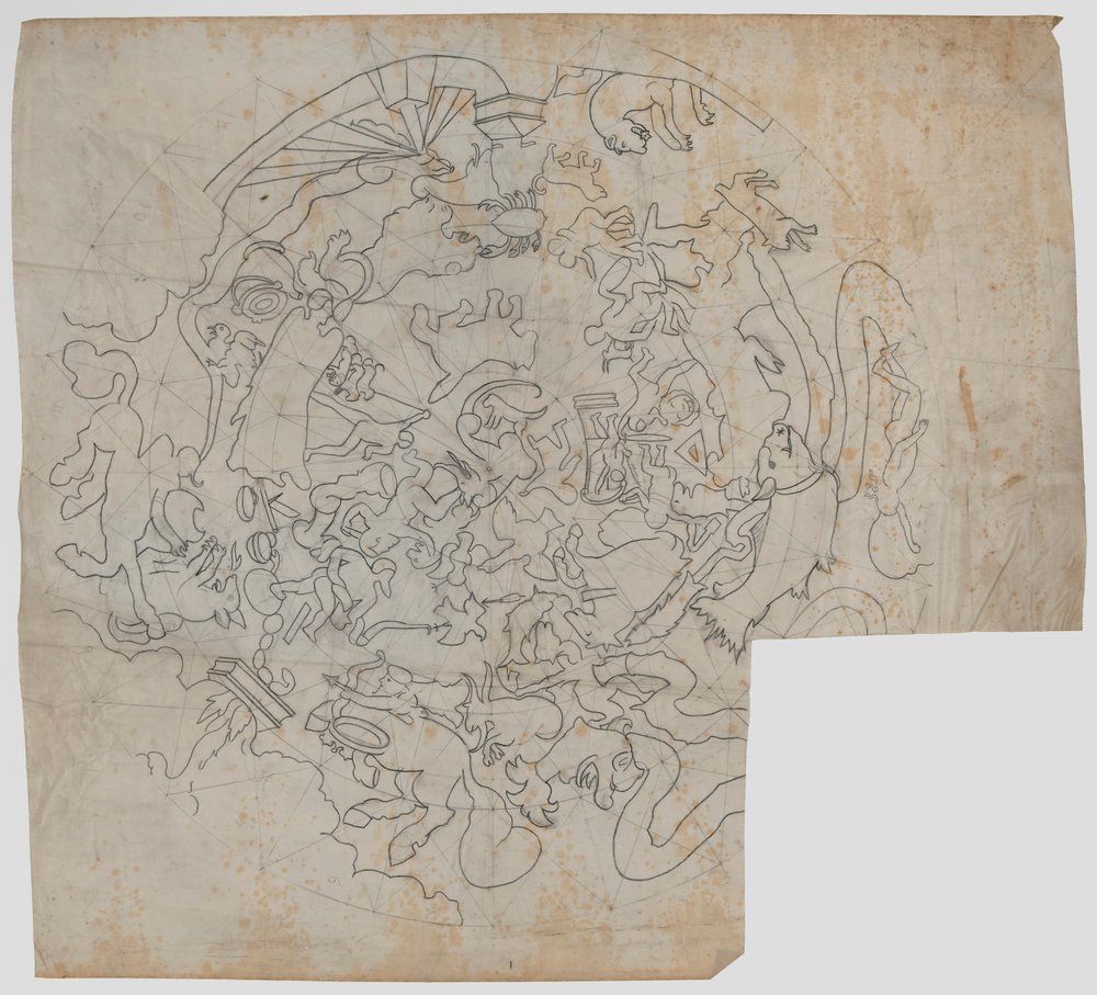 Study for the Background Signs of the Zodiac by Edwin Austin Abbey