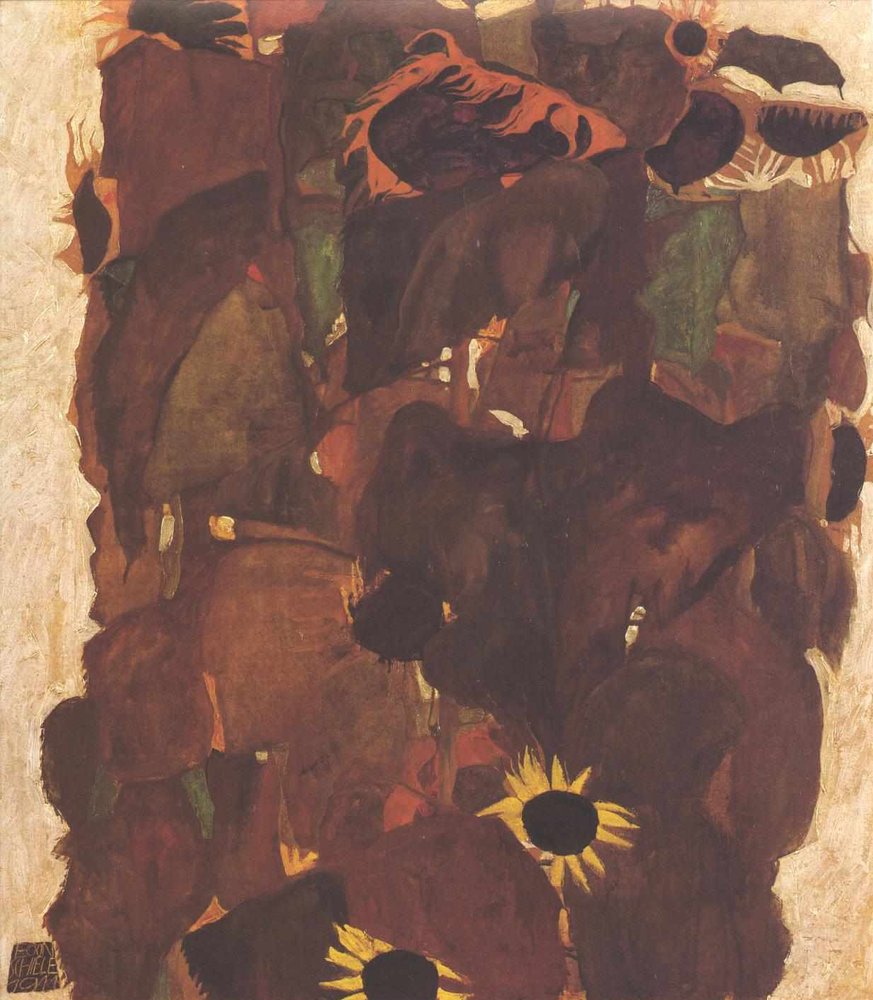 Sunflowers by Egon Schiele