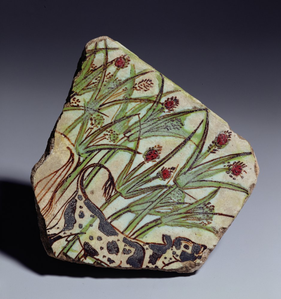 Bullock among papyrus reeds, New Kingdom
