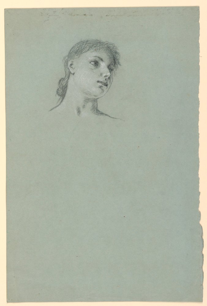 Study of a Girl, ca. 1885 by Elihu Vedder